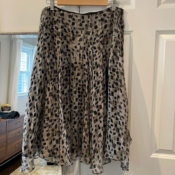 Jones New York Sik Georgette Midi Skirt - Picture 3 of 9